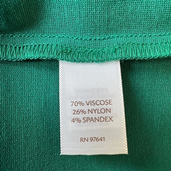 J. Jill Sleeveless Rounded Neck Knee Length Shift Dress Size‎ Large Green NWOT! - Picture 4 of 5